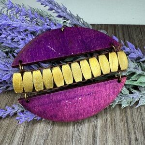 Artisan Tribal Style Wood Statement Pendant - SKU O